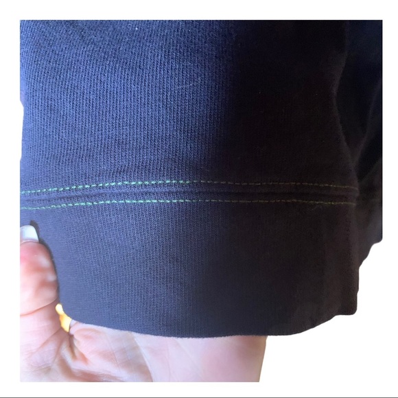 CALVIN KLEIN Navy Blue w/Green Trim Long Sleeve XL - Picture 6 of 7